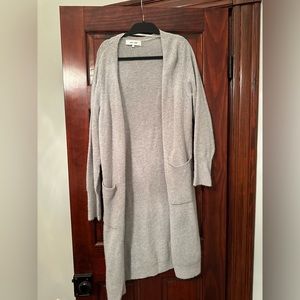 John + Jenn Gray Long Cardigan Women’s Small